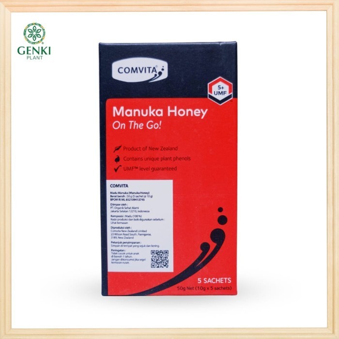 

Ready Comvita Manuka Honey On The Go UMF 5+ / Madu Manuka - 5 sachet