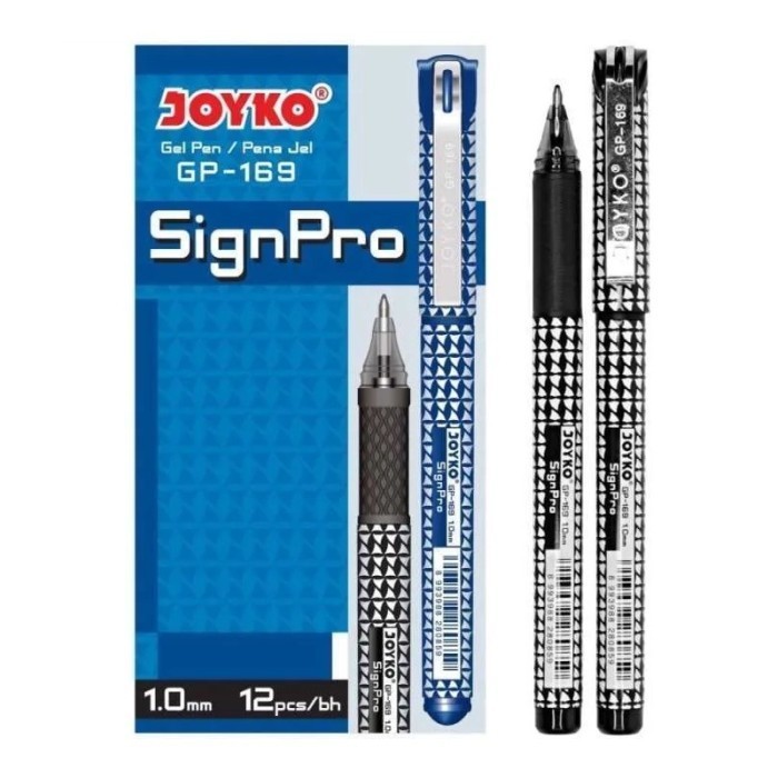 

Ready [ PACK ] Pulpen Ballpoint Gel 0.1 - Joyko Sign Pro GP-169