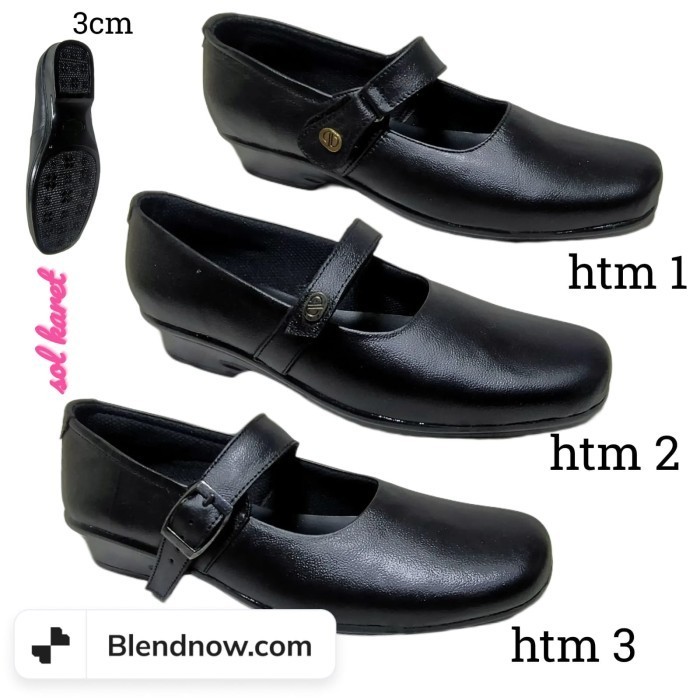 Sepatu Pantofel Sekolah Paskibra Wanita Kulit Asli