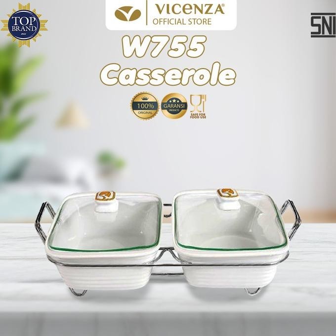[Best Quality] Vicenza Double Food Warmer Wadah Saji Penghangat W755