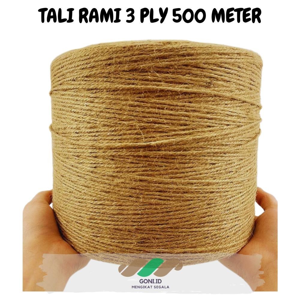 

Ah67 Tali Rami Roll / Tali Goni Gulungan 2-3 Ply 500 Dan 1000 Meter / Tali Undangan / Tali Hampers / Tali Souvenir / Tali Dekorasi Hiasan Kerajinan / Tali Diy Rustik / Tali Aesthetic / Tali Foto Polaroid / Tali Rami Tugas Sekolah Lomba Kerajinan Agustusan