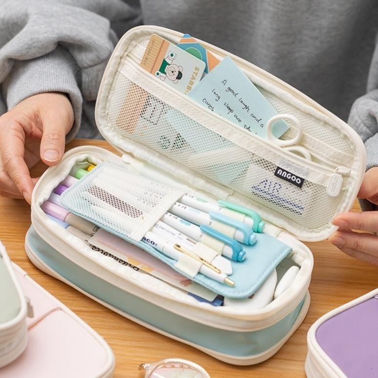 

yl-24 Kawaii Pensil Kapasitas Besar Pensil Tas Kantong Dudukan Kotak untuk Anak Perempuan Kantor Siswa Alat Tulis Organizer Perlengkapan Sekolah Premium