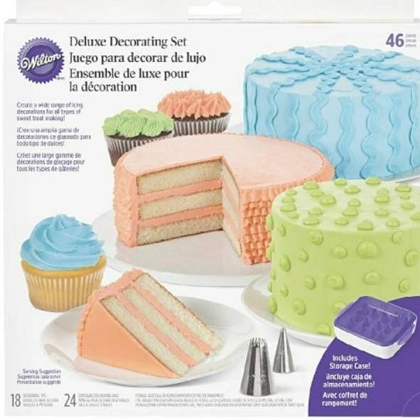 [Promo] Spuit Kue Wilton Set 46 Pcs Bonus Spatula Wilton Konektor Spuit Wilton