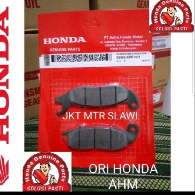 06455 KPP N01 Dispad fr kampas depan cb 150 led tiger revo new megapro ori Honda