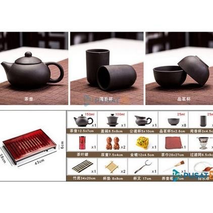 [Ready] Chinese Teapot Set Komplit Chinese Tea Tray Pot Set