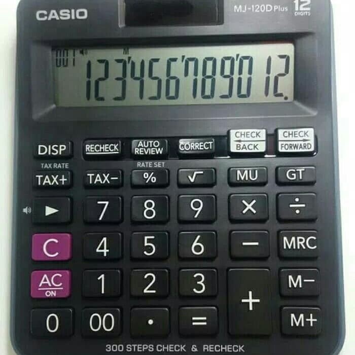 

Ready kalkulator calculator casio dagang mj-120d plus mj12d original resmi