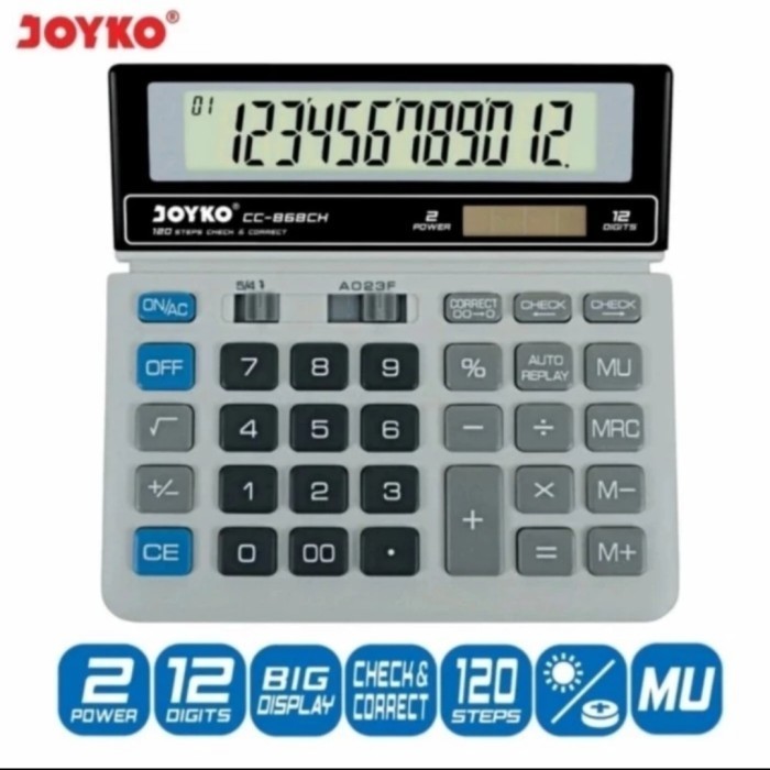 

Ready KALKULATOR CHECK & CORRECT JOYKO CC-868CH