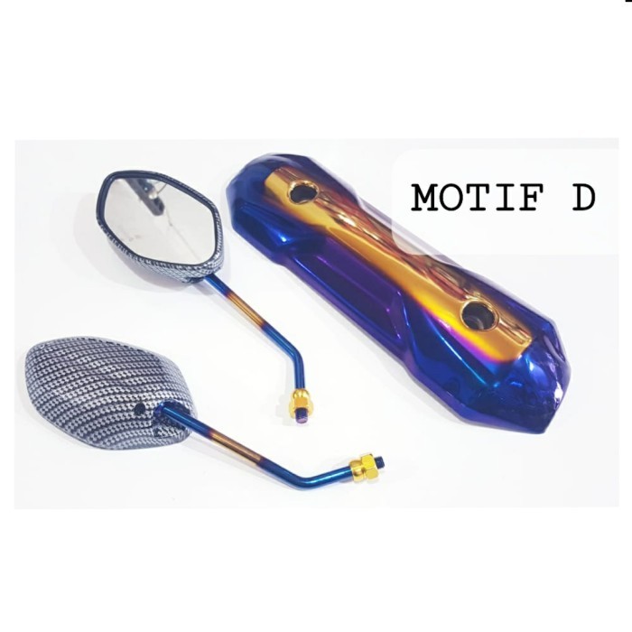 Kaca Spion Variasi Carbon/Karbon Twotone Motor Beat Karbu-Vario Karbu