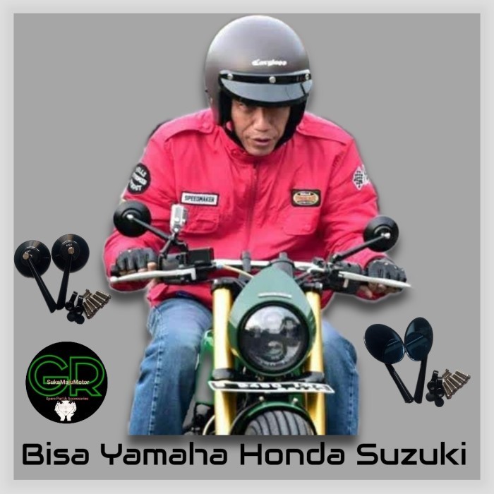 Spion Variasi Bulat Spion Classic Spion Jokowi Universal Semua Motor