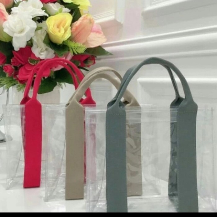 Tote Bag Mika - Tas Mika Tebal Transparant - Tas Souvenir - Tas Hamper