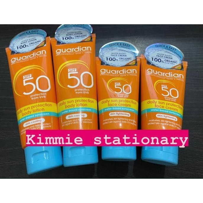 GUARDIAN SUNSCREEN FACE CREAM 50ML/GUARDIAN BODY LOTION SUNSCREEN 100M