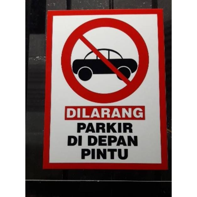 

AKRILIK PAPAN PENGUMUMAN DILARANG PARKIR DEPAN PINTU ACRYLIC RAMBU PERINGATAN NS