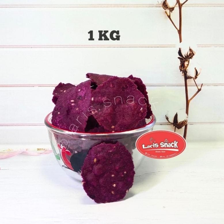 

Keripik Ubi Ungu Manis Gurih Renyah Snack Kiloan 1000gr AS76