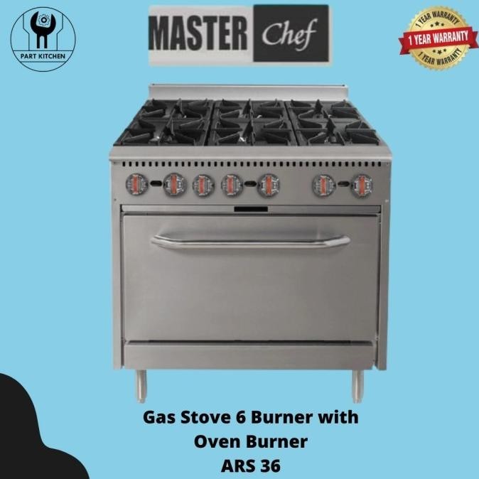 [Ready Stock] Masterchef Stove 6 Burner With Oven /Gas Kompor 6 Burner