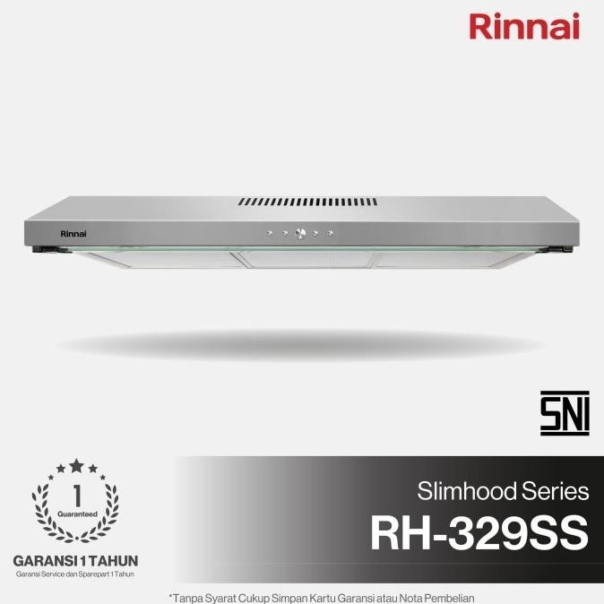 [Baru] Rinnai Rh-329Ss Cookerhood 90Cm Soft Touch Led Lamp /Stainless Rh329Ss