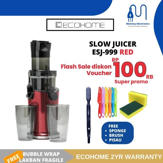 [Ready Stock] Ecohome Slow Juicer Esj-999-Bm / Esj-999