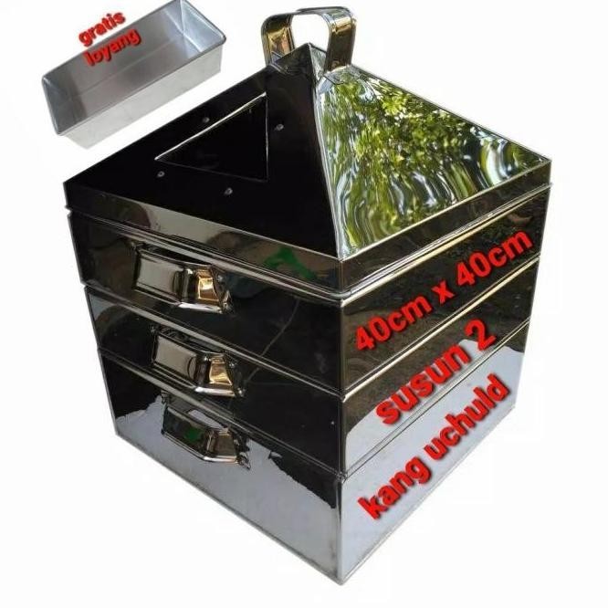 [Promo] Terbaru Klakat Kukusan Kotak 40Cm Susun 2 Best Seller