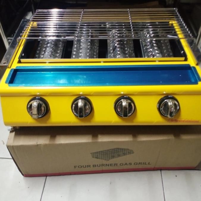 [Baru] Kompor Gas Pemanggang Sosis,Ikan,Daging Cover Plat Stenlis