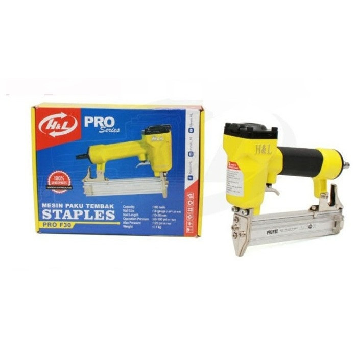 

H&L Staples Angin F30 / HL Pro F30 Mesin Paku Tembak Staples Angin
