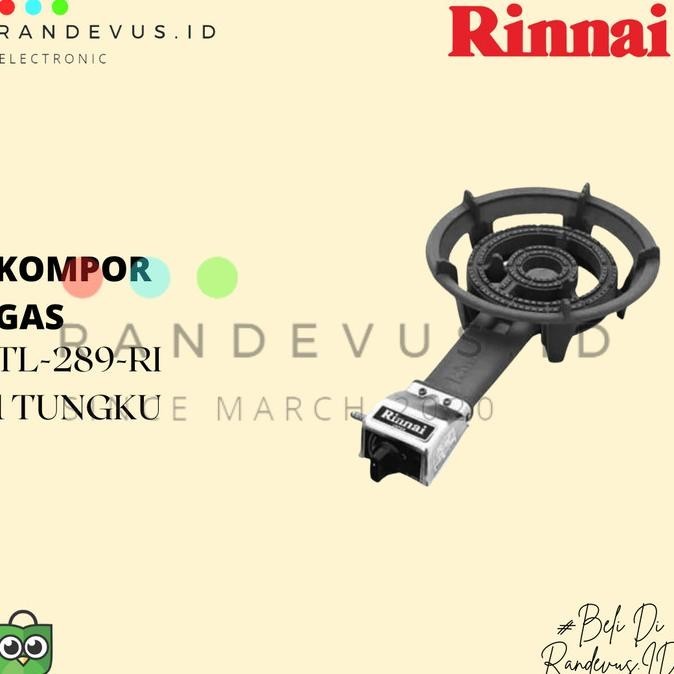 [Ready] Rinai Kompor Gas Mawar 1 Tungku Seri Komersil Turbo - Tl-289-Ri