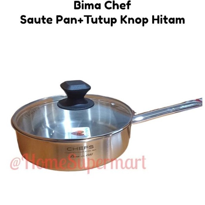 [Baru] Bima Saute Pan Chef Sus 304 3Ply Tebal Wajan Tumis Stainless Steel