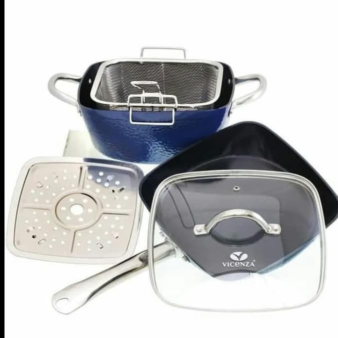 [Promo] Panci Set Vicenza Square Pan V5492 5 Pcs