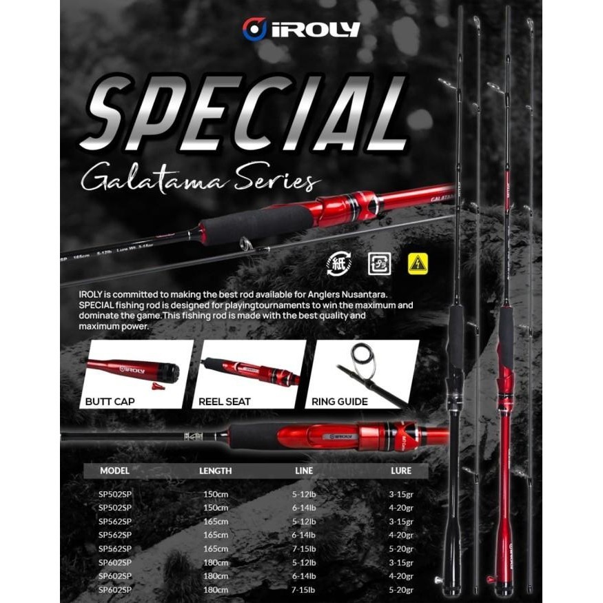 Rod SPINNING IROLY SPECIAL GALATAMA SERIES Premium