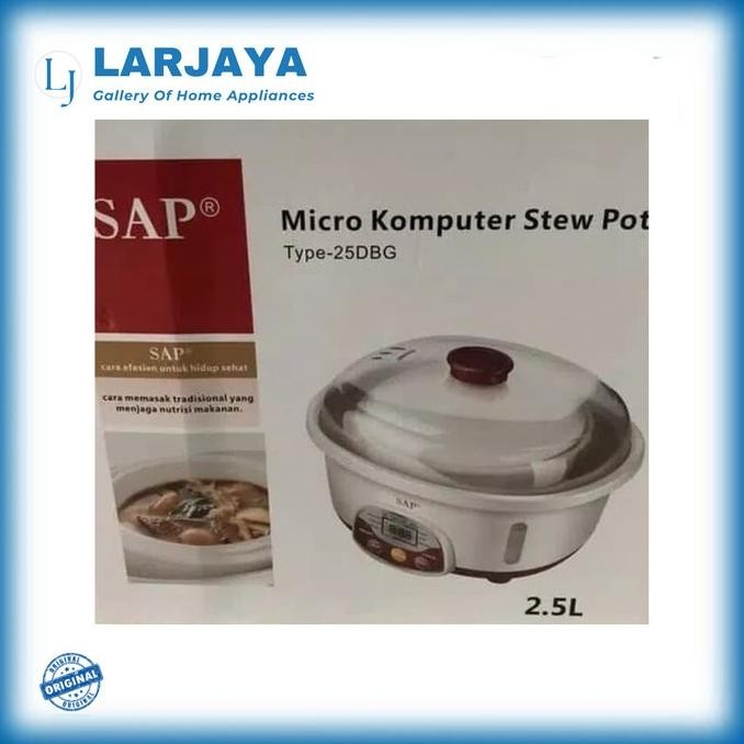 [Baru] Stew Pot Cooker / Slow Cooker Sap 25Dbg / 2,5 Liter Micro Computer