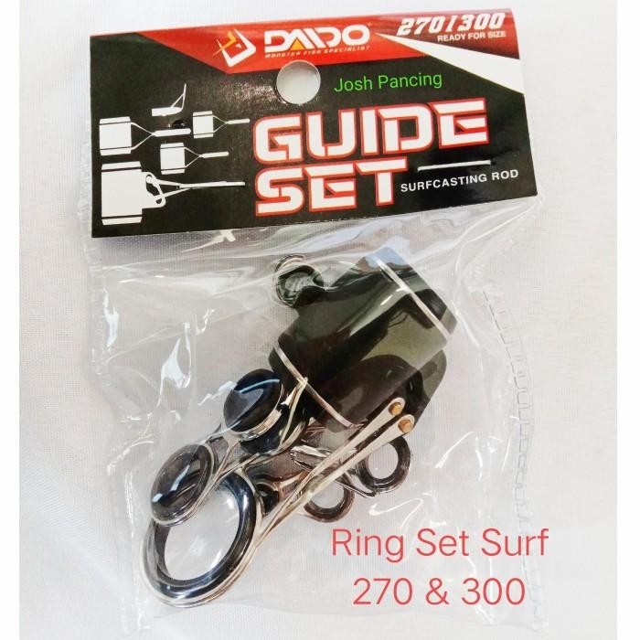 Ring Guide Set Surf Daido Tigershark Cincin Joran pancing Pasiran ori Premium