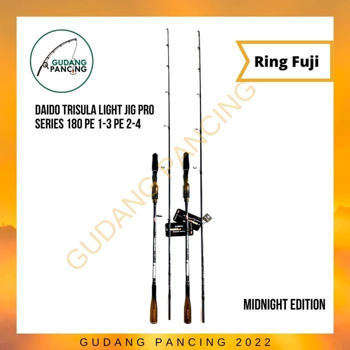 Rod Daido Trisula Jigging-Midnight Edition Pro Series 602 PE 1-3 PE2-4 Premium