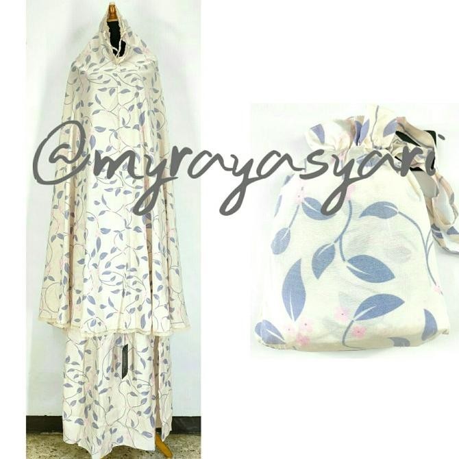 [Ready] Mukena Sisesa Prayer Set Mala Cream