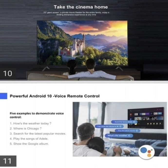 [Ready] Coocaa 65 Inch Cuc7500 Smart Android Tv