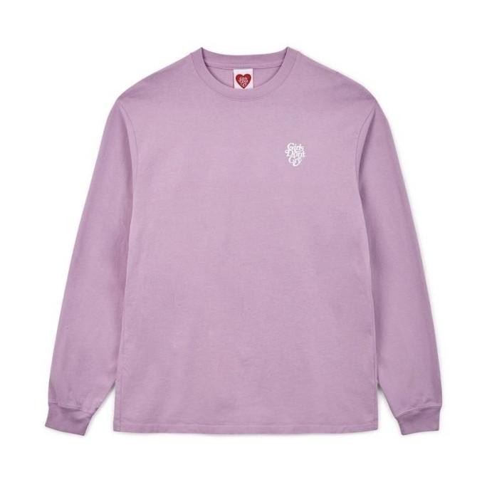 [New] Girls Dont Cry Butterfly Long Sleeve T-Shirt Lavender (Not Vetements)