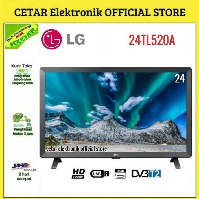 [New] Lg Led Tv Digital 24Tl520V-Pt 24 Inch Monitor Tv New Garansi Resmi