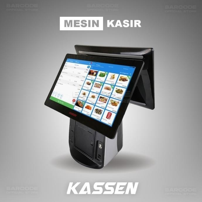 [Garansi] Mesin Kasir All In One Touch Screen - Android Pos Dual Display Kassen