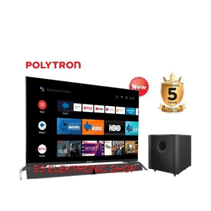 [Ready] Polytron 43Bag9953 Led Android Soundbar Tv 43 Inch