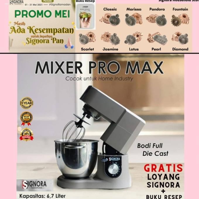 Mixer Pro Max Signora bonus hadiah kategori 6