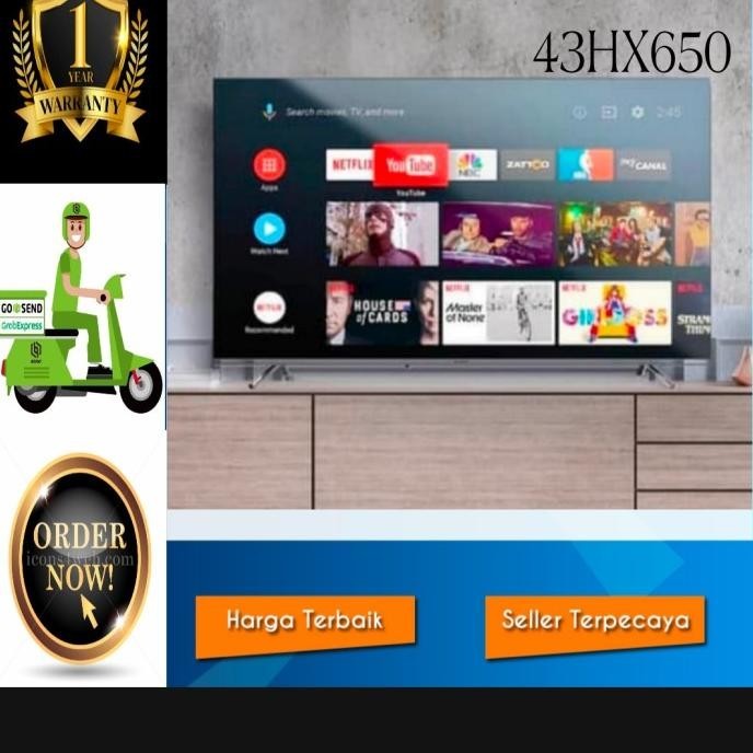 [Ready] Led Tv 43 Inch Panasonic Android Smart 4K Uhd-Hdr Garansi Resmi