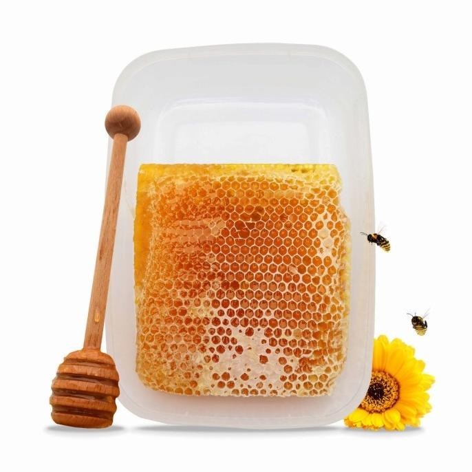 

MADU SARANG Asli Pure Honey Comb Original Honeycomb Honey Raw 500gr AS99