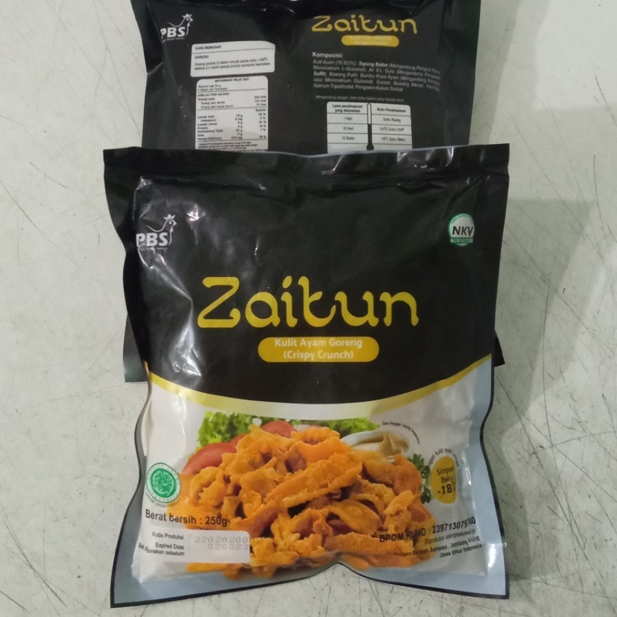 

Kulit Ayam Crispy Zaitun 250 gr