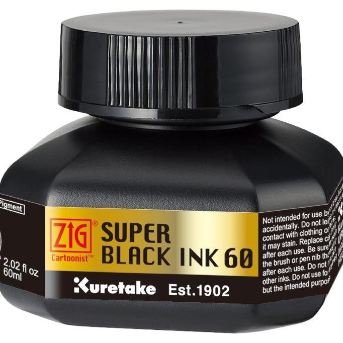 

ZIG CARTOONIST SUPER BLACK INK 60ml (CNCE105-6)