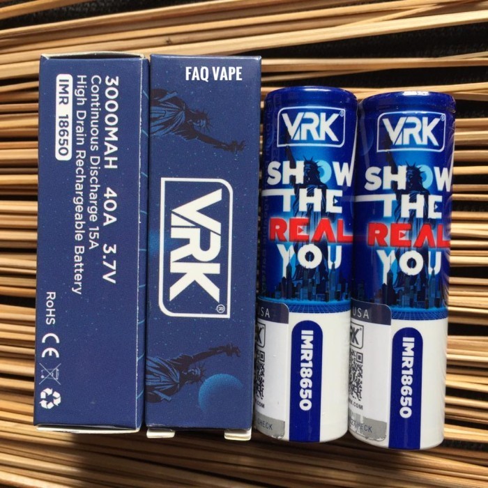 Battery Vrk 40A - Baterai Imr 18650 3000 Mah