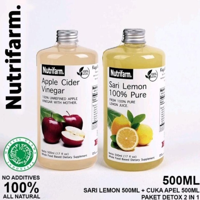 

CUKA APEL ORIGINAL ORGANIK 500ML APPLE CIDER VINEGAR SARI LEMON 500ML K02