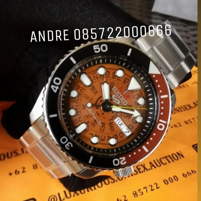 [Ready Stock] Seiko Sonar Rootbeer Srpj47 Srpj47K1 Automatic Sports 5 Original New