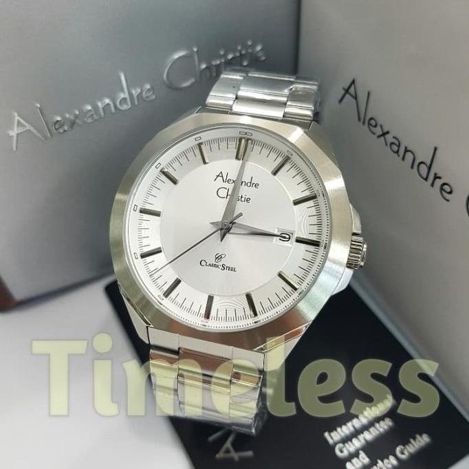 [Promo] Jam Tangan Pria Alexandre Christie Ac 8596 Md Silver