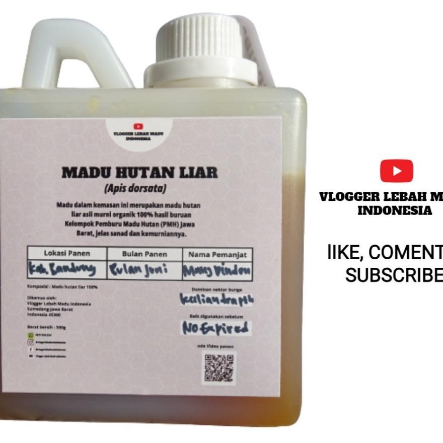 

Madu Hutan Liar Murni Tanpa Campuran Apapun From The Forests Of West Java (500G)