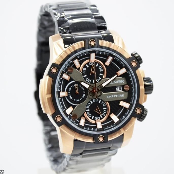 [Promo] Jam Tangan Pria Balmer 8111 Black Rosegold Original
