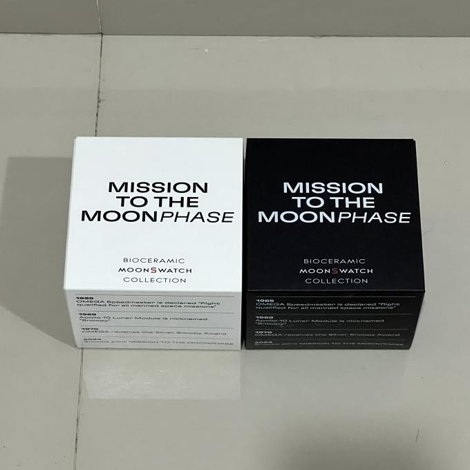 [New] Swatch X Omega Moonphase Snoopy Black 100%