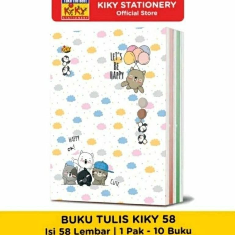

Murah Buku Kiky Warna 58 Hal (10Pcs) || Buku Tulis Warna Murah BisaCod