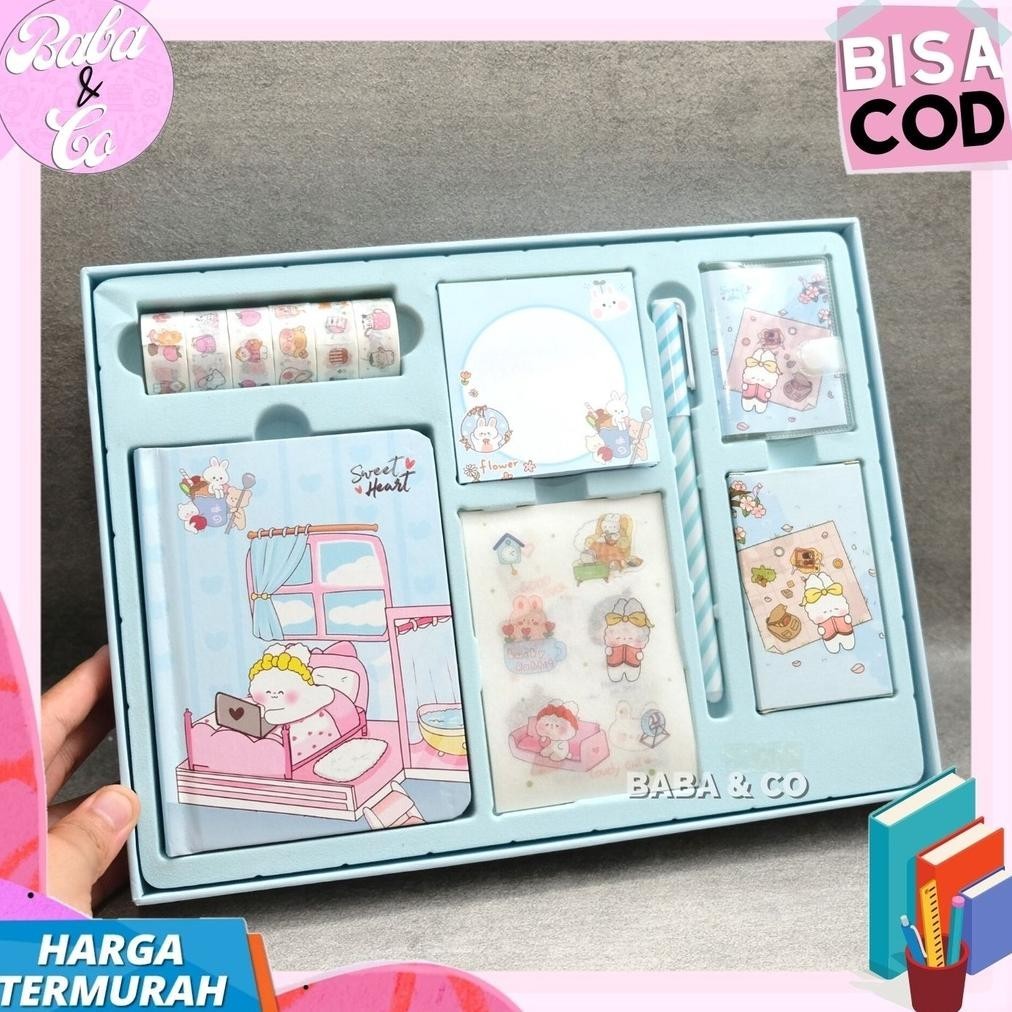 

Diskon Paket Jurnal 7 In 1 Kelinci Cute Rabbit Unik Imut Paket Agenda Buku Diary Jurnal 7 In 1 Gift Box Hampers Cod Hadiah Alat Tulis Gratis Ongkir